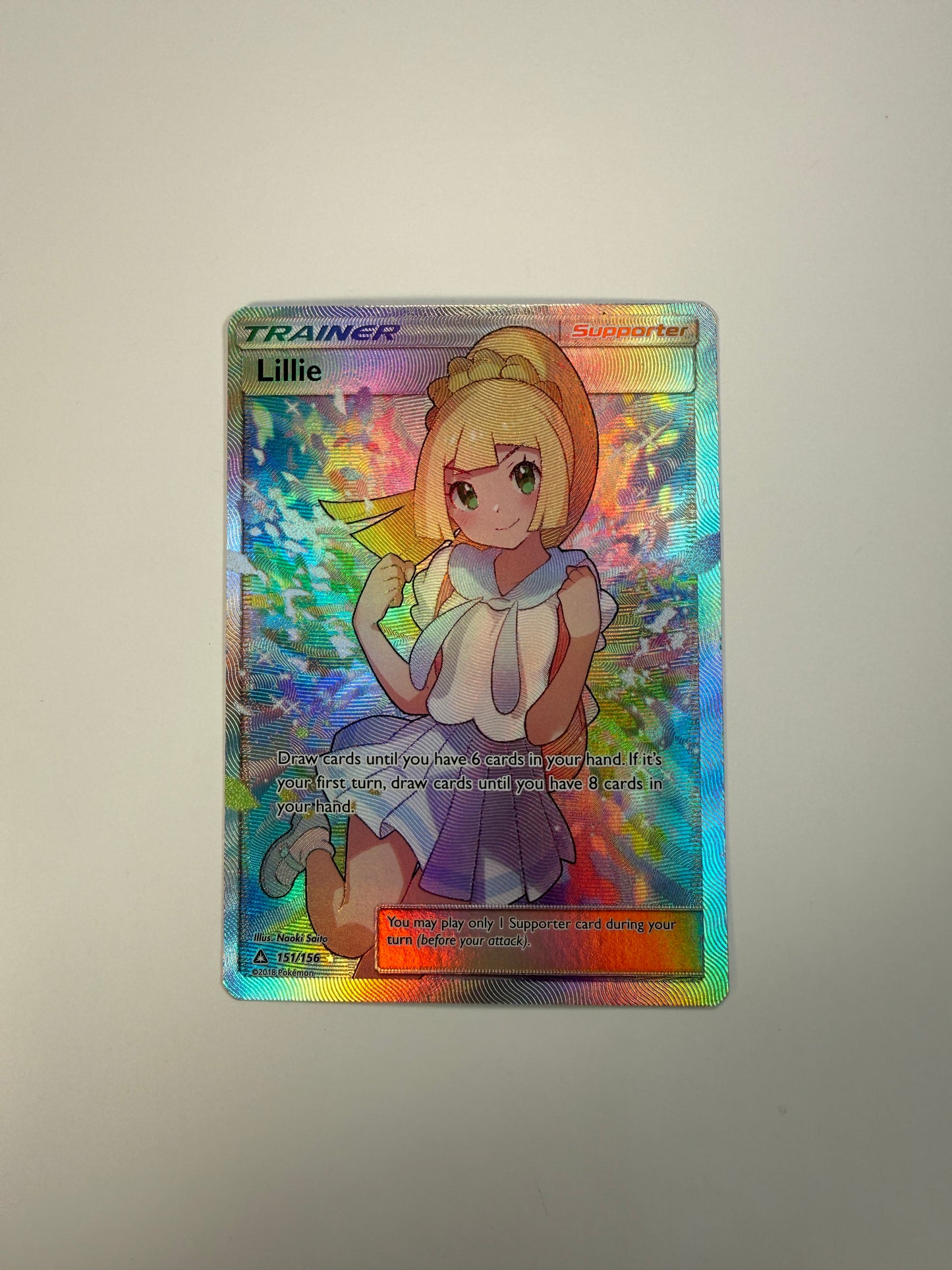 Near Mint - Lillie (Full Art) - 151/156 - SM - Ultra Prism (SM05)