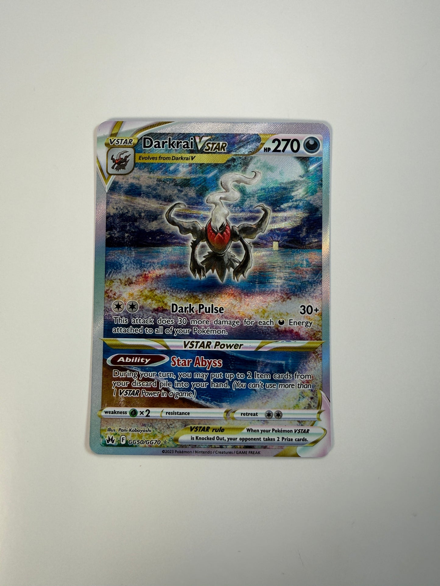 Near Mint - Darkrai VSTAR - GG50/GG70 - SWSH: Crown Zenith: Galarian Gallery (CRZ:GG)