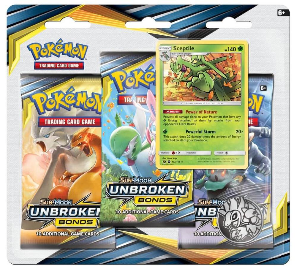 Unbroken Bonds 3 Pack Blister - Sceptile